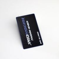 Cartes de visite personnalisées découpées sur mesure, imprimées UV, en acier inoxydable noir poli, gravées, 85x54mm, pour membres VIP, artisanat métallique