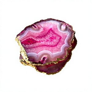 Luxury High Quality <b>Resin</b> Agate Coasters Set with Gold Edge | Handmade <b>Epoxy</b> <b>Resin</b> Drink Coasters | <b>Table</b> Decor Home Gift - Product Image 6