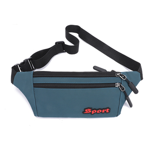 Riñonera Deportiva Unisex de Nailon con Cierre de Cremallera, Color Gris, Patrón de Letras, Uso Diario, Bolsa Cruzada con Correa - Product Image 5