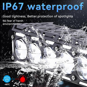 Nouvelle barre lumineuse de travail LED 120W 20000LM, étanche, projecteurs de moto, feux antibrouillard bicolores, faisceau haut/bas, phares auxiliaires 12-24V - Product Image 3