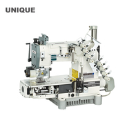 Machine à coudre Siruba à point de chaînette double à 13 aiguilles à entraînement direct automatique à cylindre