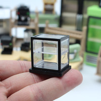 Mini Vitrine Transparente en Plastique pour Maison de Poupée, Cuisine, Mini Jouet, Modèle de Poupée Mannequin