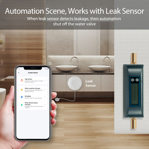 <span class=keywords><strong>Controller</strong></span> Valvola Acqua WiFi Smart Tuya con Timer, Monitoraggio Consumo Idrico, Controllo Remoto On/Off tramite <span class=keywords><strong>Smartphone</strong></span>, Doppio Controllo Smart Home - Product Image 6