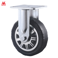 Roulettes pivotantes robustes VIMA Superior 5/6 pouces avec frein à pédale latéral, capacité de charge 250-300 kg, polyuréthane PU PP universelles