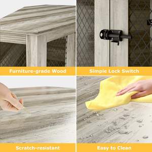 Cuccia per Cani da Interno, Arredamento per Cani Piccoli, Medi e Grandi, Moderna Casa Decorativa in Legno per Animali Domestici, Gabbia per Cani - Product Image 4