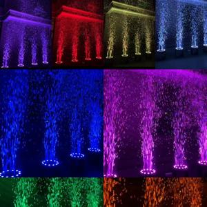 SP LED RGB 3 salidas DMX512 máquina de burbujas remota 180 ° Spin máquina de burbujas automática para fiesta de escenario de boda - Product Image 2