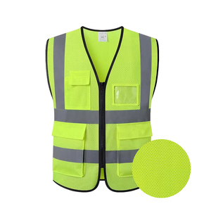 Gilet de sécurité réfléchissant unisexe réglable et personnalisable CITICITY avec poches zippées - Product Image 2