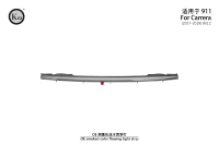 Para Porsche 911 2017 2018 2019 991.2 OE, el cable pasa a través de la luz trasera