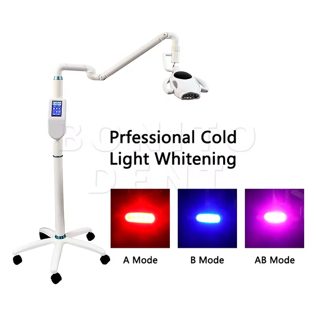 Professional Teeth Whitening Lamp 3 Colors Blue Red Purple Light Whitening LED Dental Equipment