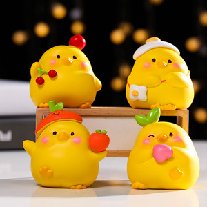 Figurita de pollo linda con forma de animal, regalo de cumpleaños impermeable para niños, novedades para fiestas, estilo 1 - Product Image 3