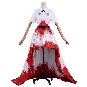 Costume de cosplay Nanno Red White Gradient Dress de la série Girl From Nowhere, tenue de cosplay d'anime et de drama thaïlandais pour femmes, vente en gros - Product Image 4
