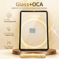 Verre tactile numériseur OCA pour iPad Pro 11 pouces 3e et 4e génération, remplacement d'écran, panneau avant en verre, OCA préinstallé, 100 % testé
