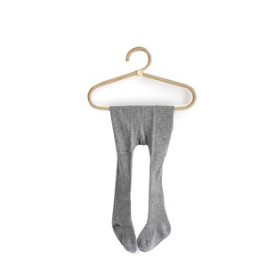 Nouveau produit fille bas pantalon coton bébé printemps automne princesse couleur unie Double aiguille enfants collants plus épais en gros - Product Image 1