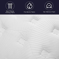 Matelas Queen Size d'hôtel Matelas King Size dans une boîte Protège-matelas Queen simple Matelas à ressorts ensachés