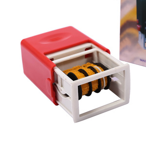 402 Plastic Automatic Ink <strong>Return</strong> <strong>Stamp</strong> for Office Digital Adjustable Accounting Financial Wheel Tipping Bucket Ink Pad Wholesale - Product Image 2