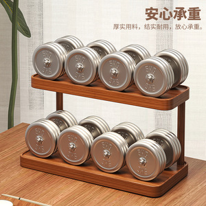 Estante de almacenamiento de varios niveles, organizador de escritorio de 2 niveles para tazas, agua, café, artículos pequeños, tipo vertical - Product Image 4