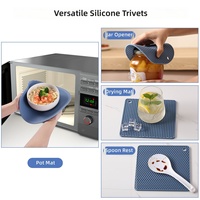 ARMADA Sous-plat multifonctionnel carré en silicone alvéolé, isolant et résistant à la chaleur, pour cuisine et casseroles, épaissi