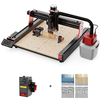 Kit de Router CNC de 3 Ejes Twotrees TTC450 Pro, Fresadora Láser y Brocas, Máquina de Trabajo en Madera de 3 Ejes con Múltiples Husillos