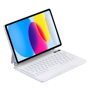 Nouveau clavier magique sans fil pour <span class=keywords><strong>iPad</strong></span> 10e génération 10,9 pouces, vente directe du fabricant, clavier pleine taille, 7 rétroéclairages RVB, couverture magnétique automatique - Product Image 1