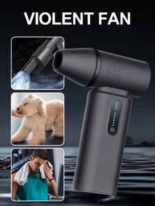 Powerful Air Blower 160000RPM <b>Mini</b> Turbo Jet Fan High Speed Turbo Violent Fan Brushless Motor Handheld Duct Fan <b>PC</b> Cleaning Tool - Product Image 2