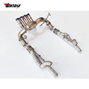 Gintani 2011 + สำหรับ lambLamborghini <span class=keywords><strong>Aventador</strong></span> LP700-<span class=keywords><strong>4</strong></span>ท่อไอเสียวาล์วไทเทเนียมเต็มรูปแบบ6.5L อุปกรณ์เสริมเครื่องยนต์ V12 - Product Image 3