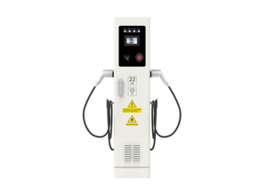 Dual-Gun 22kW AC EV-Ladestation Typ 2 Bodenständer IP55 RFID-Karte Arbeitsplatz Hotel - Product Image 3