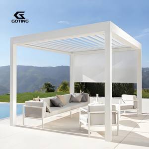 Pérgola de Techo Motorizada de Aluminio 4x4 de Lujo de Alta Gama, Fácil de Montar, para Exteriores, Resorts, Hogar y Naturaleza - Product Image 3
