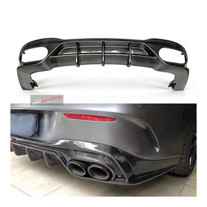 Nouveau pour la Classe <span class=keywords><strong>CLA</strong></span> CLA35 CLA45 W118 C118 Diffuseur arrière en fibre de carbone et spoiler de pare-chocs - Product Image 1