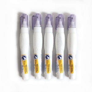 Stylo correcteur à pointe métallique 0,02 mm XB, 5 ml, non toxique, blanc, écologique, séchage rapide, pour l'école - Product Image 1