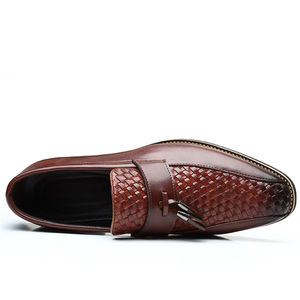 Calzado Formal de Lujo Estilo Italiano para Hombre, Zapatos Oxford de Piel Genuina con Bordado de Camuflaje, Hechos a Mano, Ligeros - Product Image 4