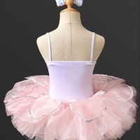 Vestido de Ballet para Niñas, Traje de Danza sin Mangas, Falda Tutú de Princesa con Lentejuelas, Vestido Bonito para Actuaciones en Escenario