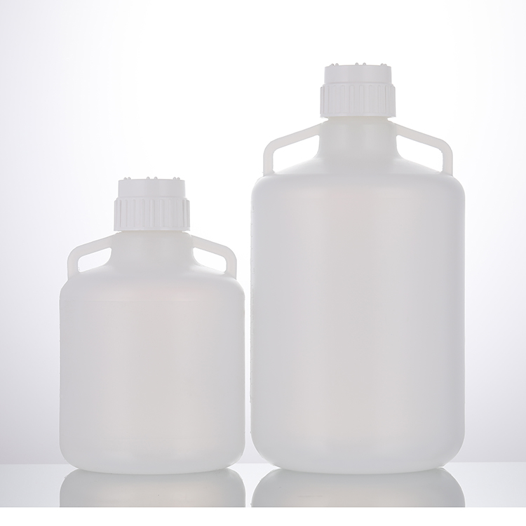 Nhiệt độ cao tiệt trùng dung tích lớn nhựa y học chai 4l10l 20L 50L nhựa Nalgene Vòng carboy với xử lý