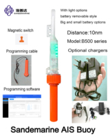 Balise de sauvetage Sandemarine B500 AIS IP68 étanche 8nm dispositif de sécurité marine avec batterie détachable