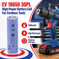 Stock UE, Grade A, Cellule de batterie au lithium originale EV 18650 30PL 3000mAh à décharge élevée pour pack de batteries d'outils électriques sans fil