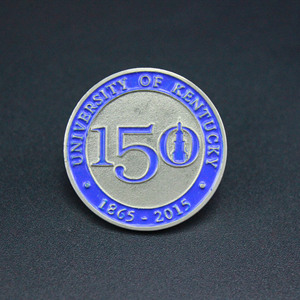 Badge Métallique Personnalisé Circulaire Sans Nickel avec Fermoir Papillon Type Épingle Pièce Commémorative Cadeau d'Affaires de Luxe HD 007 - Product Image 2
