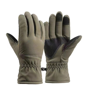 ถุงมือกันหนาว DFG1001 สีดำลายพราง CP แบบยาว ผ้า softshell กันน้ำ บุขนแกะ ปิดนิ้วเต็มรูปแบบ รองรับหน้าจอสัมผัส - Product Image 3