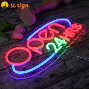 Waterproof Advertising Hanging Neon <strong>Sign</strong> Custom Made Led Neon <strong>Open</strong> <strong>Sign</strong> with clear Acrylic Back Panel Neon <strong>Sign</strong> - Product Image 4