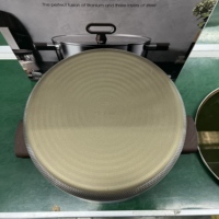 Ensemble de batterie de cuisine en titane martelé antiadhésif, comprenant casseroles et poêles de cuisson, personnalisable pour la vente en gros