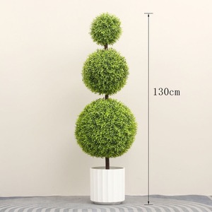Árbol Topiario Artificial de Boj de Tres Esferas para Decoración de Interiores y Exteriores, Oficina, Bodas, Hogar, Planta Artificial - Product Image 3