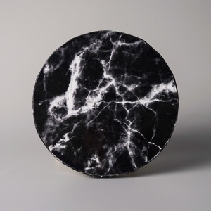 Base para Pastel de Mármol SunShine, Tamaño Personalizado, Gris Liso, Base para Pastel Blanca y Negra, Redonda y Cuadrada - Product Image 4