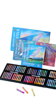 Set de 48 Pasteles al Óleo Suaves con 48 Colores Surtidos para Mezclar, Difuminar, Colorear y Dibujar