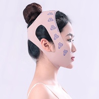Masseur facial amincissant pour les soins de la peau, Ceinture de relaxation pour le menton et le cou, Bandeau liftant pour le visage en V