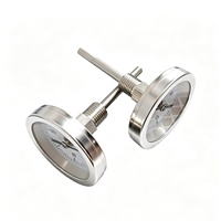 Thermomètre de brassage à aiguille, jauge de température bimétallique avec manchon thermique en acier inoxydable 304, longueur de sonde 50 mm, personnalisable