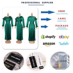 S10653 Abito Formale Elegante <span class=keywords><strong>da</strong></span> Chiesa per Donne, Vestito Lungo Plissettato, <span class=keywords><strong>Abbigliamento</strong></span> Casual Elegante Africano per Donne - Product Image 3