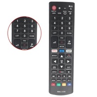 Télécommande TV standard multifonction RM-L1379 pour téléviseur intelligent LED L avec boutons 3D/netflix APP