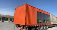 Maison préfabriquée en conteneur, bâtiment modulaire préfabriqué, structure en acier portable, bureau, dortoir, hébergement pour travailleurs, camp
