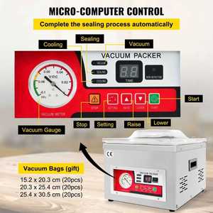 เครื่องซีลอาหาร เครื่องซีลสูญญากาศสำหรับผลิตผลทางการเกษตร เครื่องซีลไส้กรอก เครื่องบรรจุภัณฑ์ เครื่องซีลสูญญากาศสำหรับอาหาร ถุงซีลสูญญากาศสำหรับอาหาร - Product Image 4