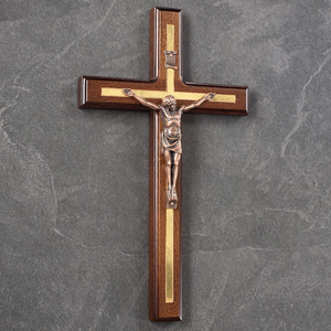 Croix murale crucifix faite à la main, croix en bois de Saint Benoît, décoration murale, crucifix catholique, cadeaux religieux, sacrement catholique - Product Image 5