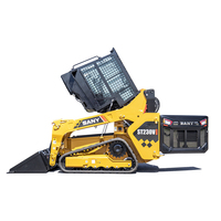 Chargeuse compacte SANY 4,68T avec moteur Yanmar pour la manutention de matériaux de construction et la rétrocaveuse de tracteur