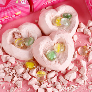 Jouet d'excavation de fossiles en forme de cœur pour enfants, en argile, pour l'exploration de la nature, cadeau éducatif pour 5 à 7 ans - Product Image 1